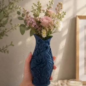Vase Paon Floral – Décoration 3D élégante – Image 2